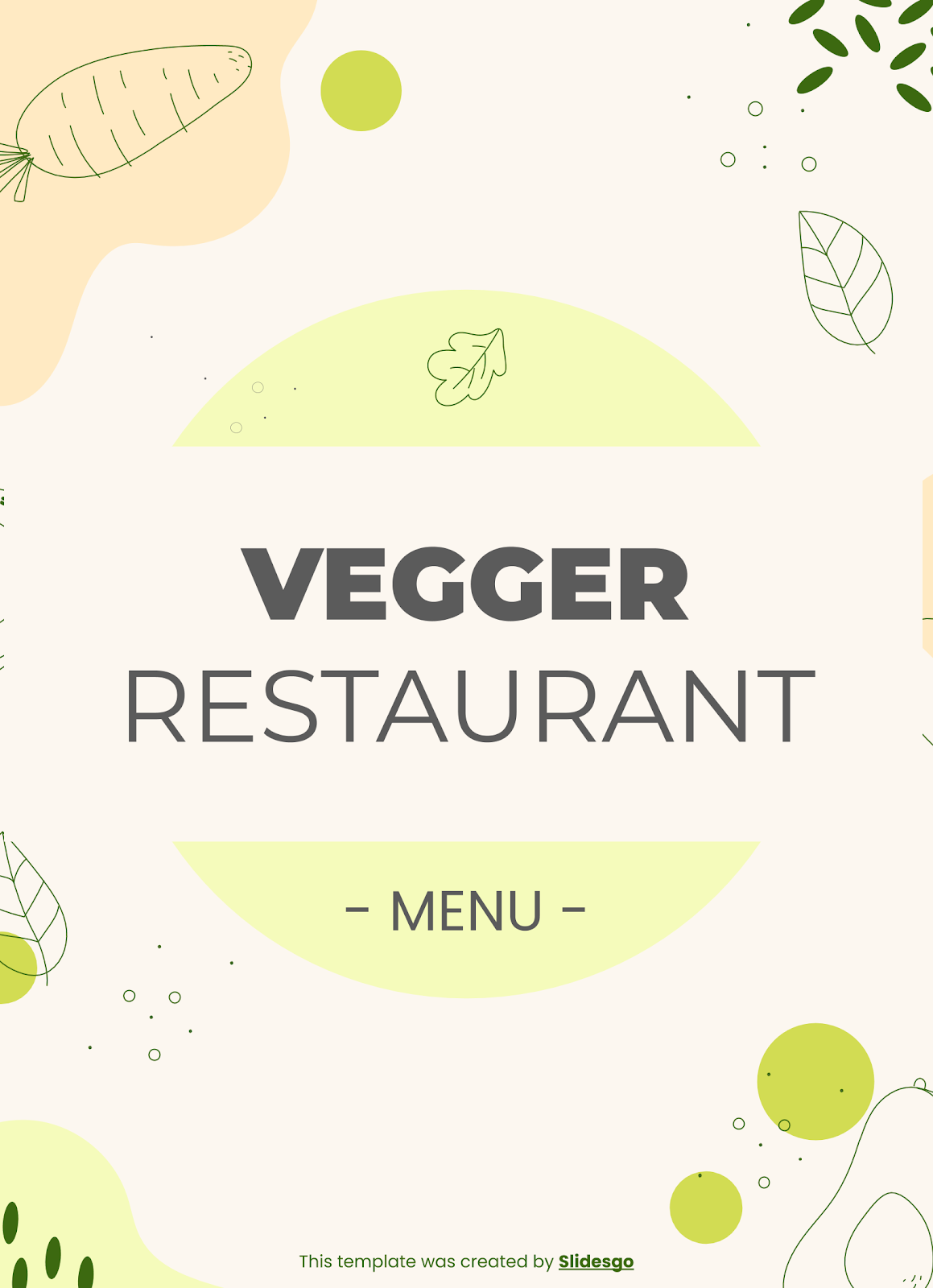 蔬菜餐厅PowerPoint模板